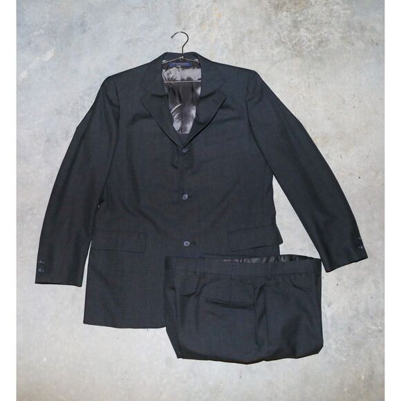 Brooks Brothers “346” Suit Set Black Blazer & Trouser Matching Set Size 43R